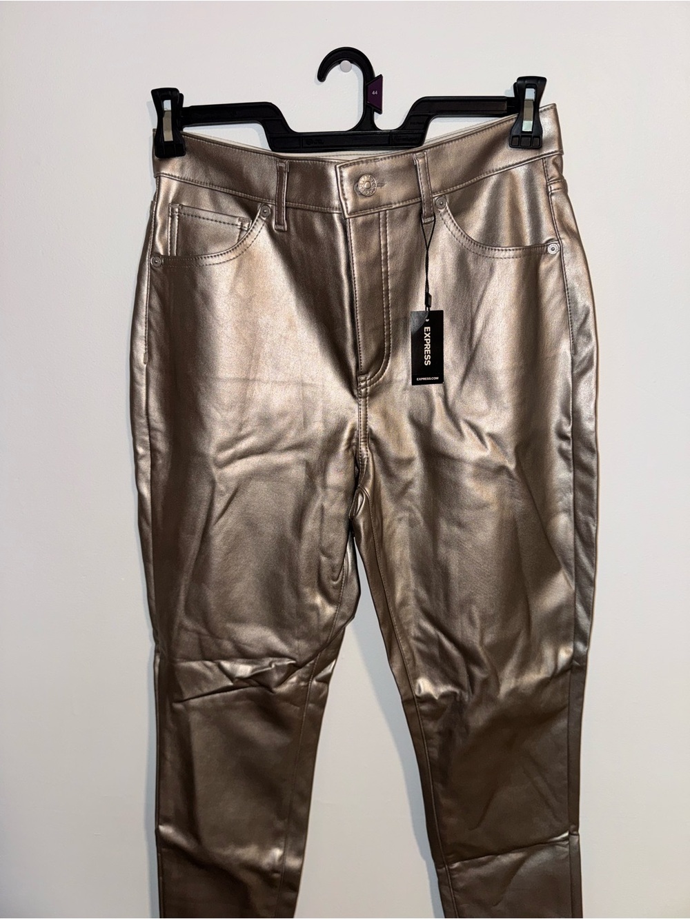 Express Women’s Metallic Bronze Skinny Jeans